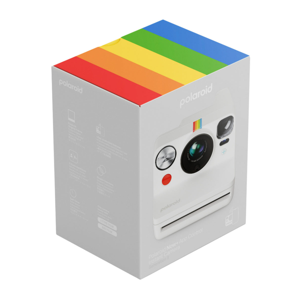 Polaroid Now Plus Generation 3 Instant Camera with Color Film Bundle (White, 8 Photos)